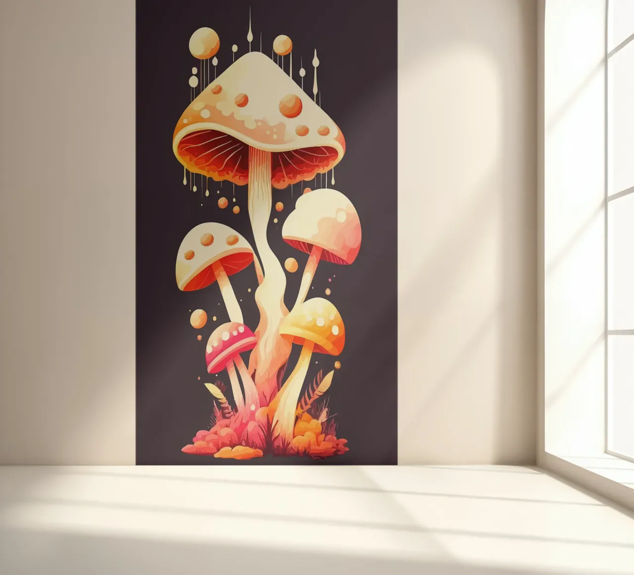 paddenstoelplaats fotobehang van Delaplane