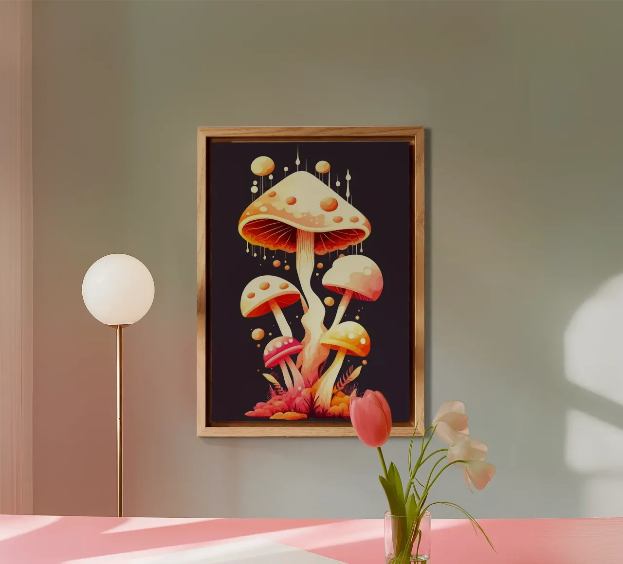 mushroom patch forex plate by Delaplane