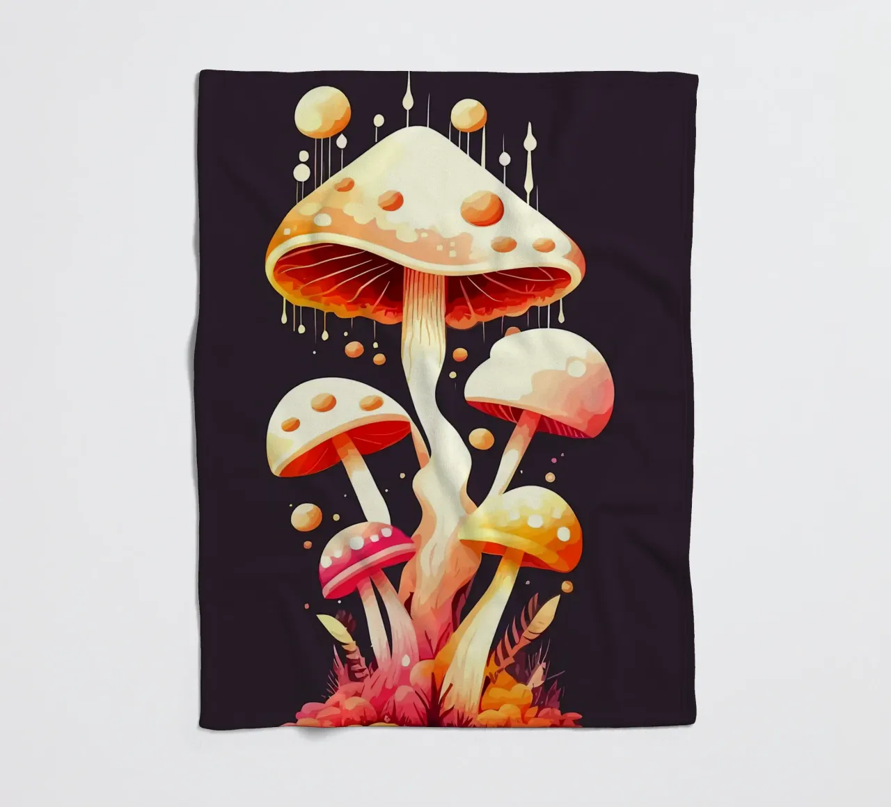 paddenstoelplaats fleecedeken van Delaplane