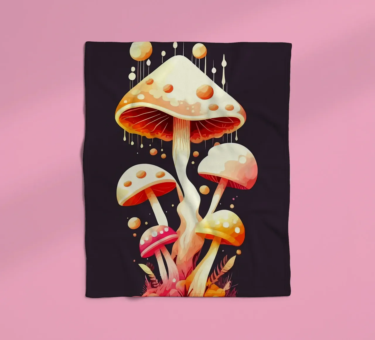 paddenstoelplaats fleecedeken van Delaplane