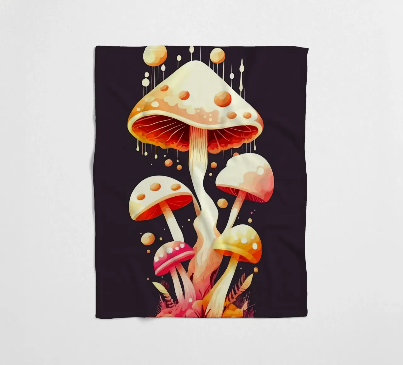 paddenstoelplaats fleecedeken van Delaplane