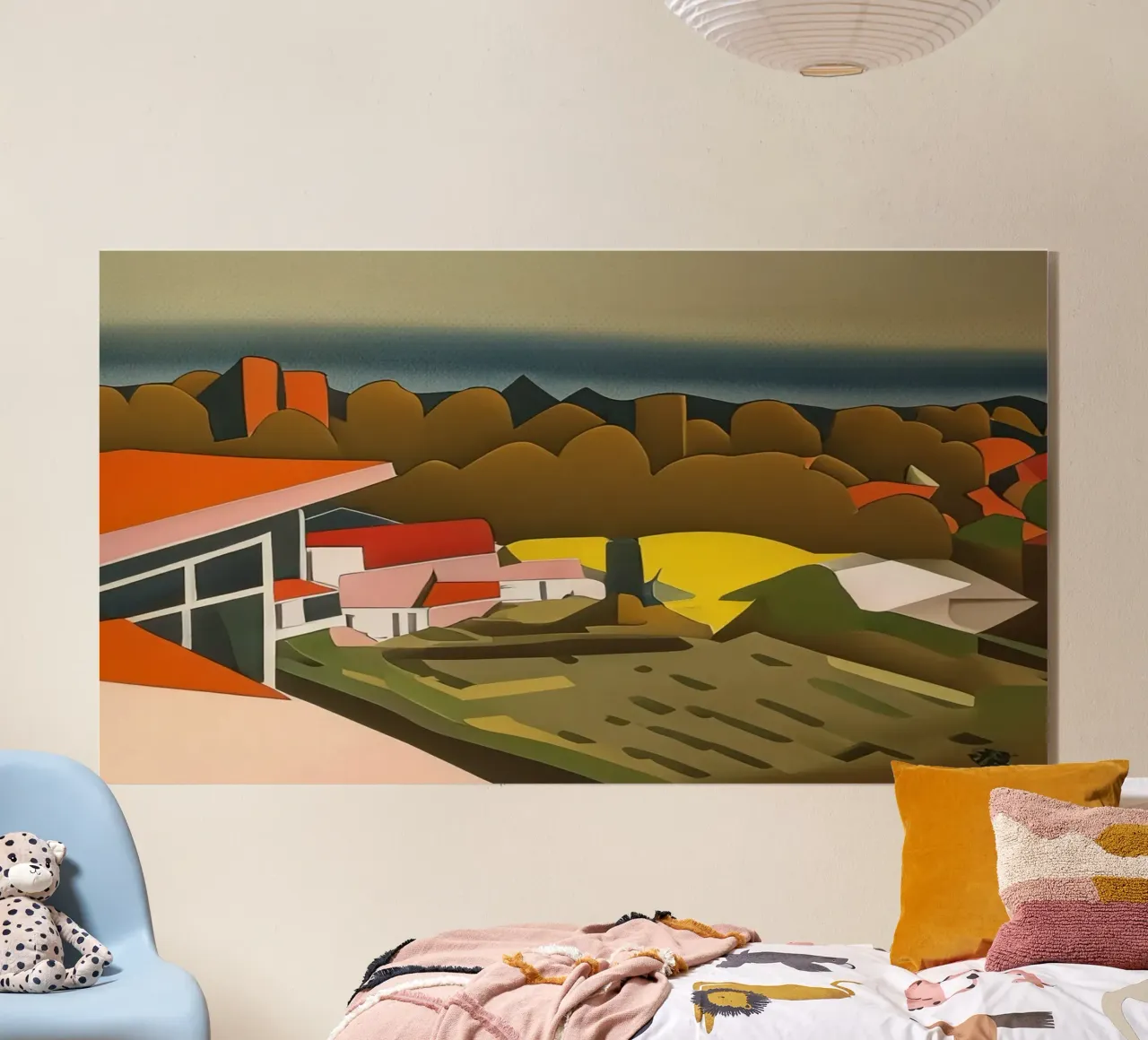 Excursion_landscape_19 acrylic glass by Abstract Art by LK