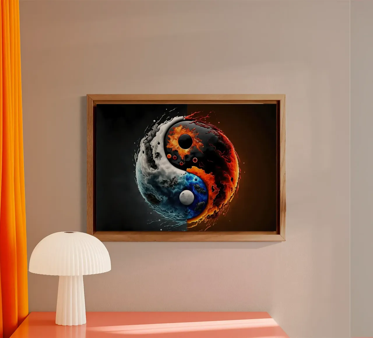 Equilibrio tra Yin e Yang alluminio dibond da Mikesell