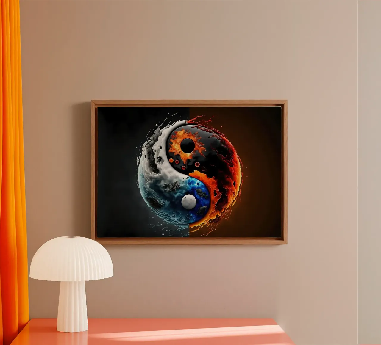 Yin and Yang Balance canvas by Mikesell