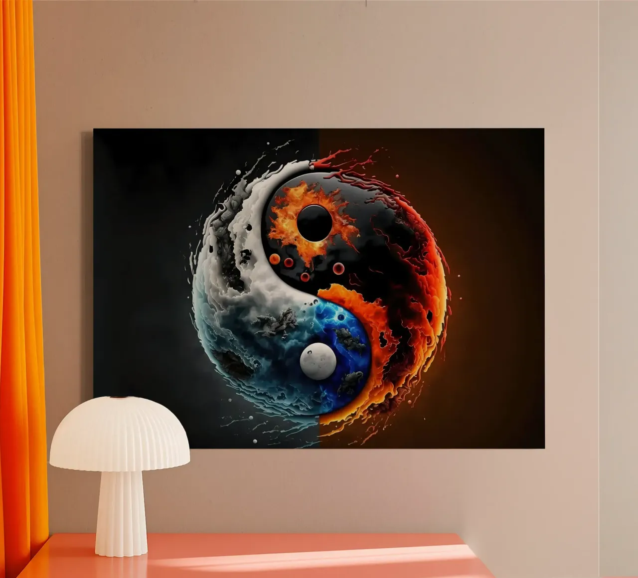 Yin and Yang Balance canvas by Mikesell