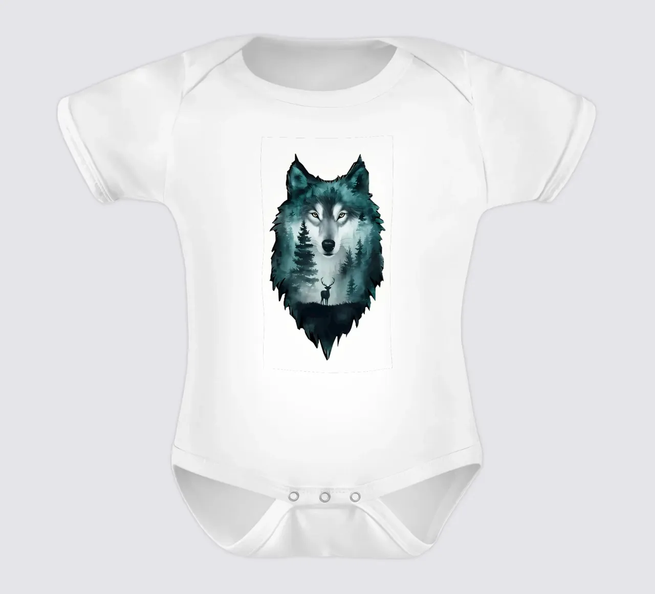 Minimalist Poster 104 short-sleeve baby romper by Kadynce