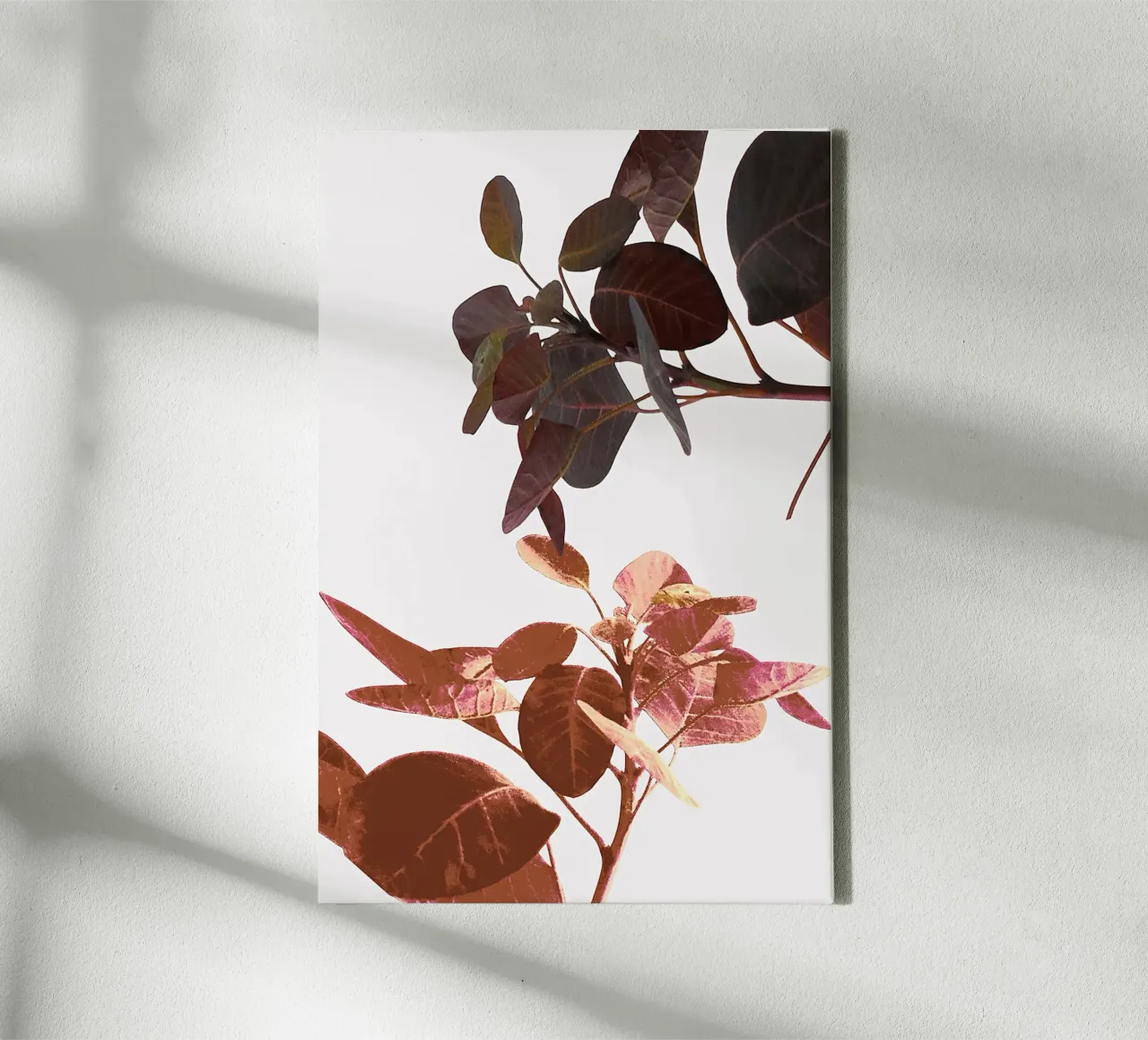 Leaf Spring Nature canvas with Floater frame by KHouse Studio