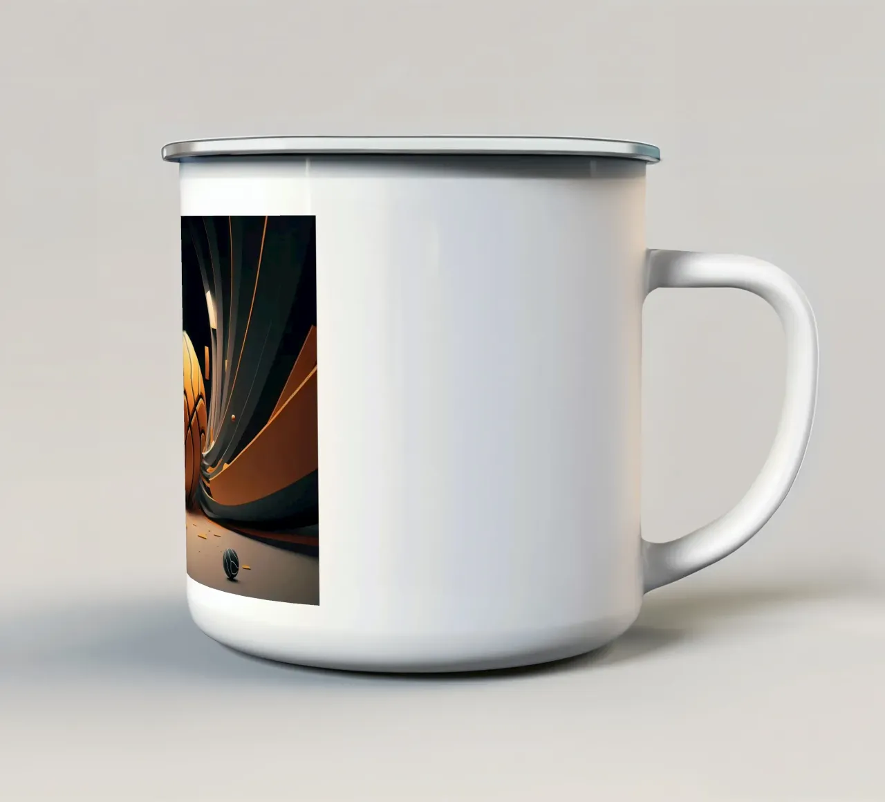 AMO IL BASKET tazza in smalto da Delaplane