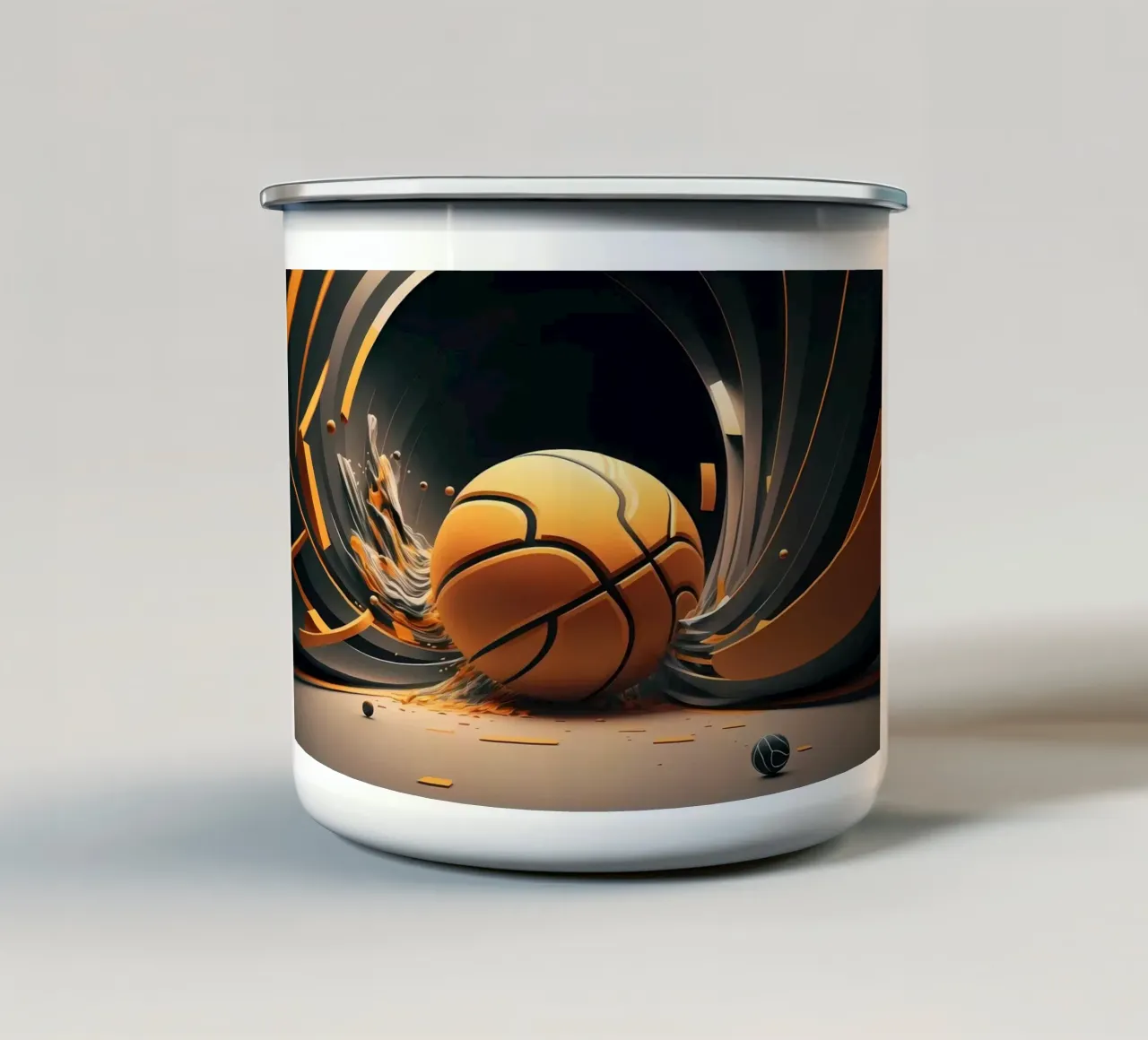 AMO IL BASKET tazza in smalto da Delaplane