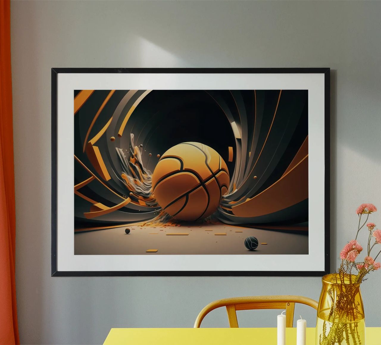 J'AIME LE BASKET-BALL poster de Delaplane