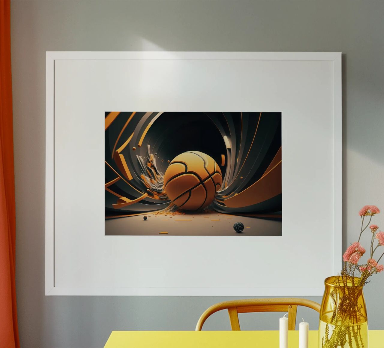 J'AIME LE BASKET-BALL poster de Delaplane