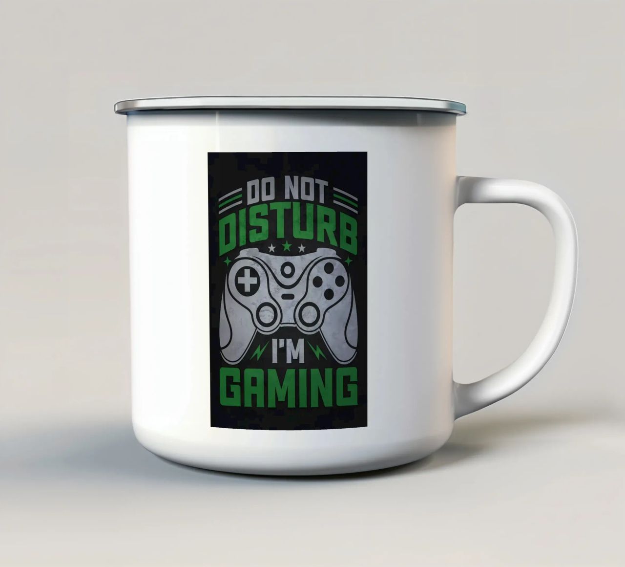 Gioco Non Disturbare tazza in smalto da Bassy