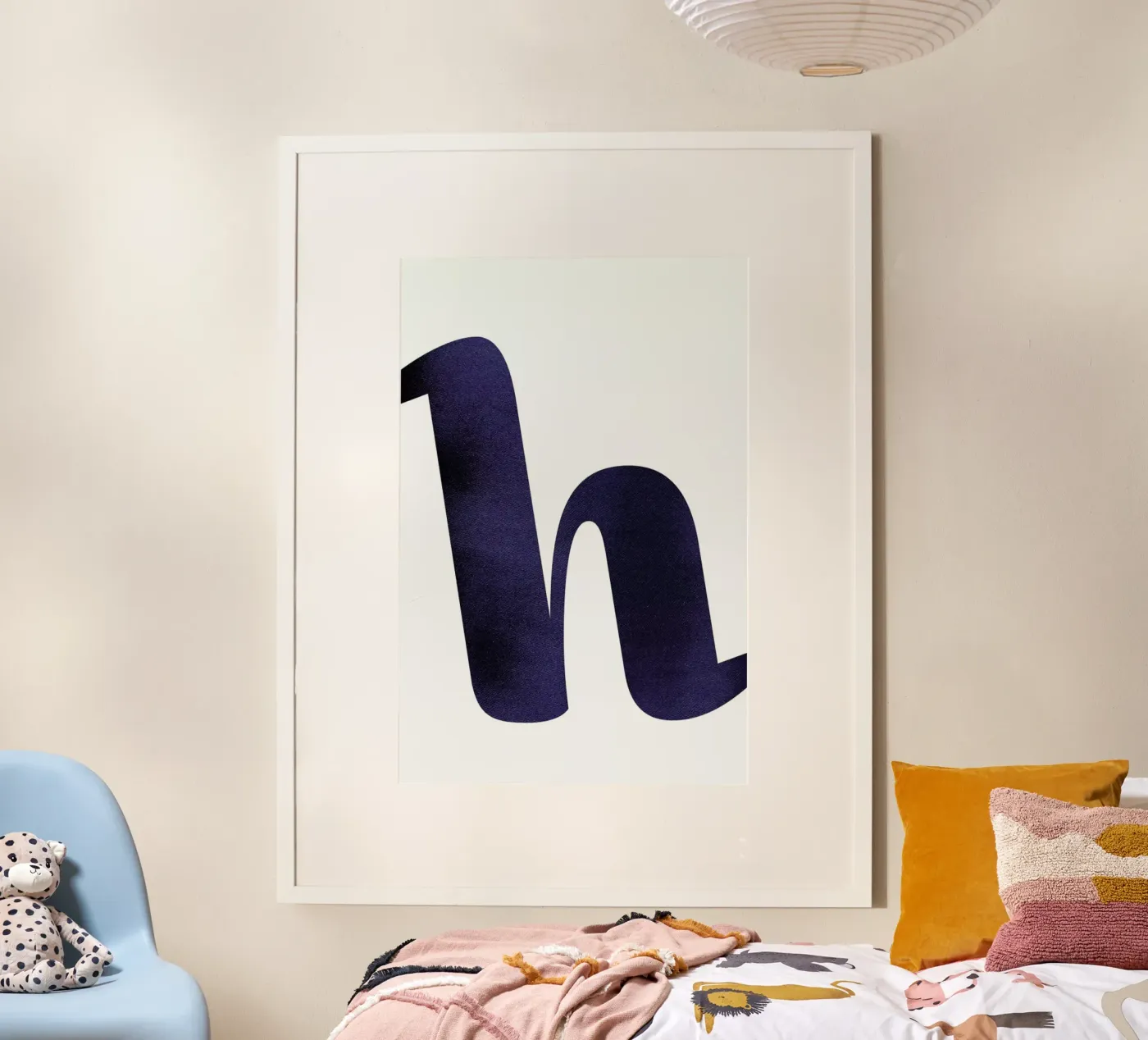 Navy H poster da petiteCAPS