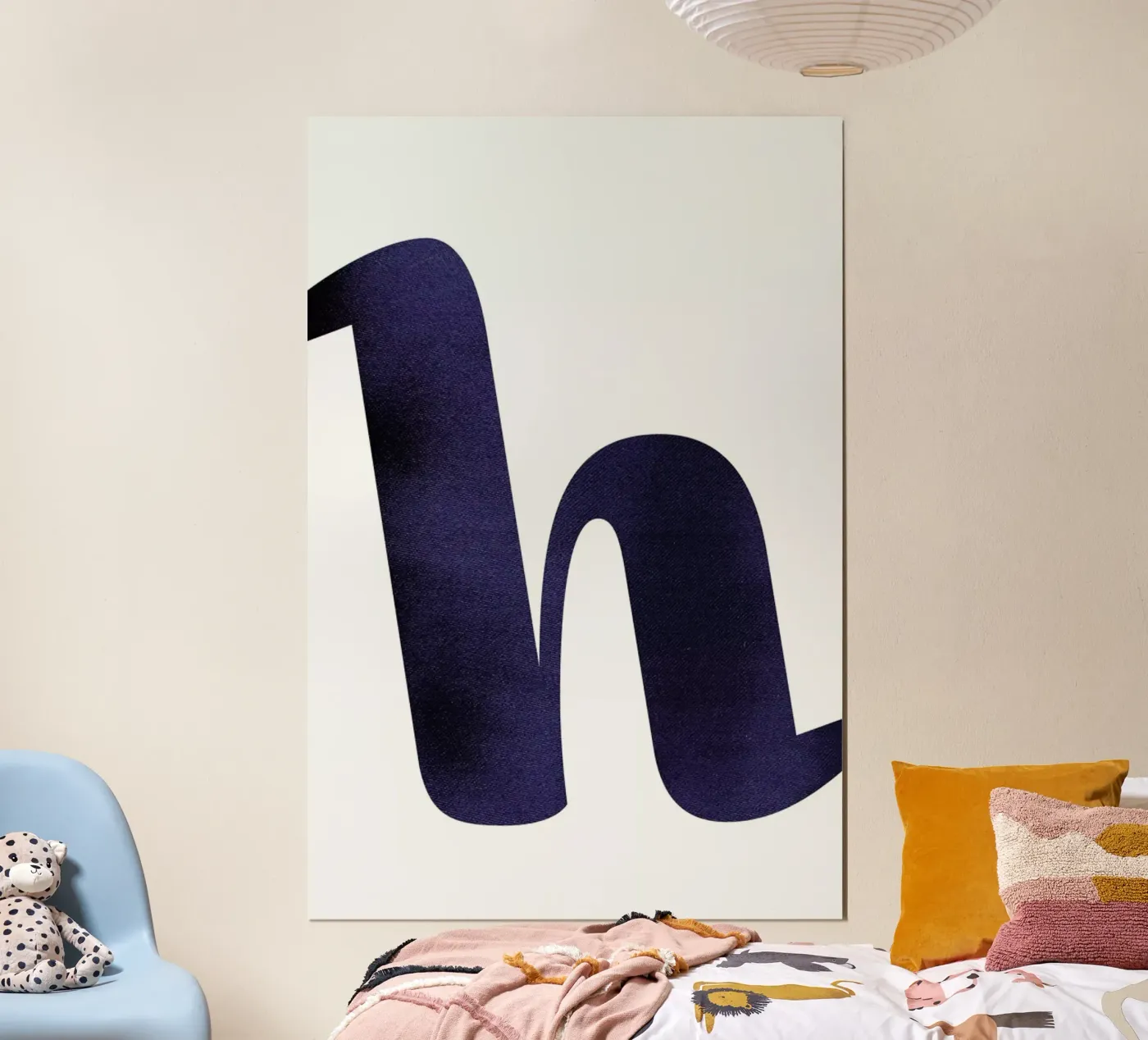 Navy H poster da petiteCAPS