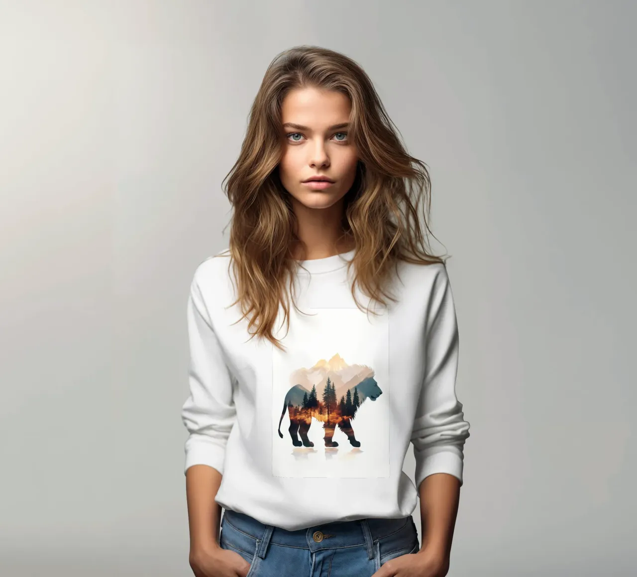 Paesaggio del Monte Leone felpa da Ginnery