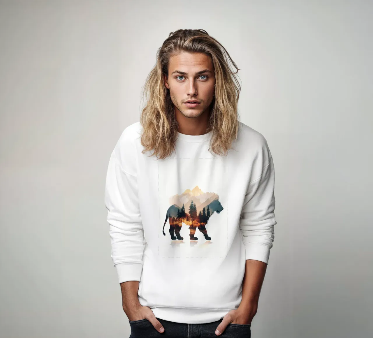 Landschap Leeuwenberg sweatshirt van Ginnery