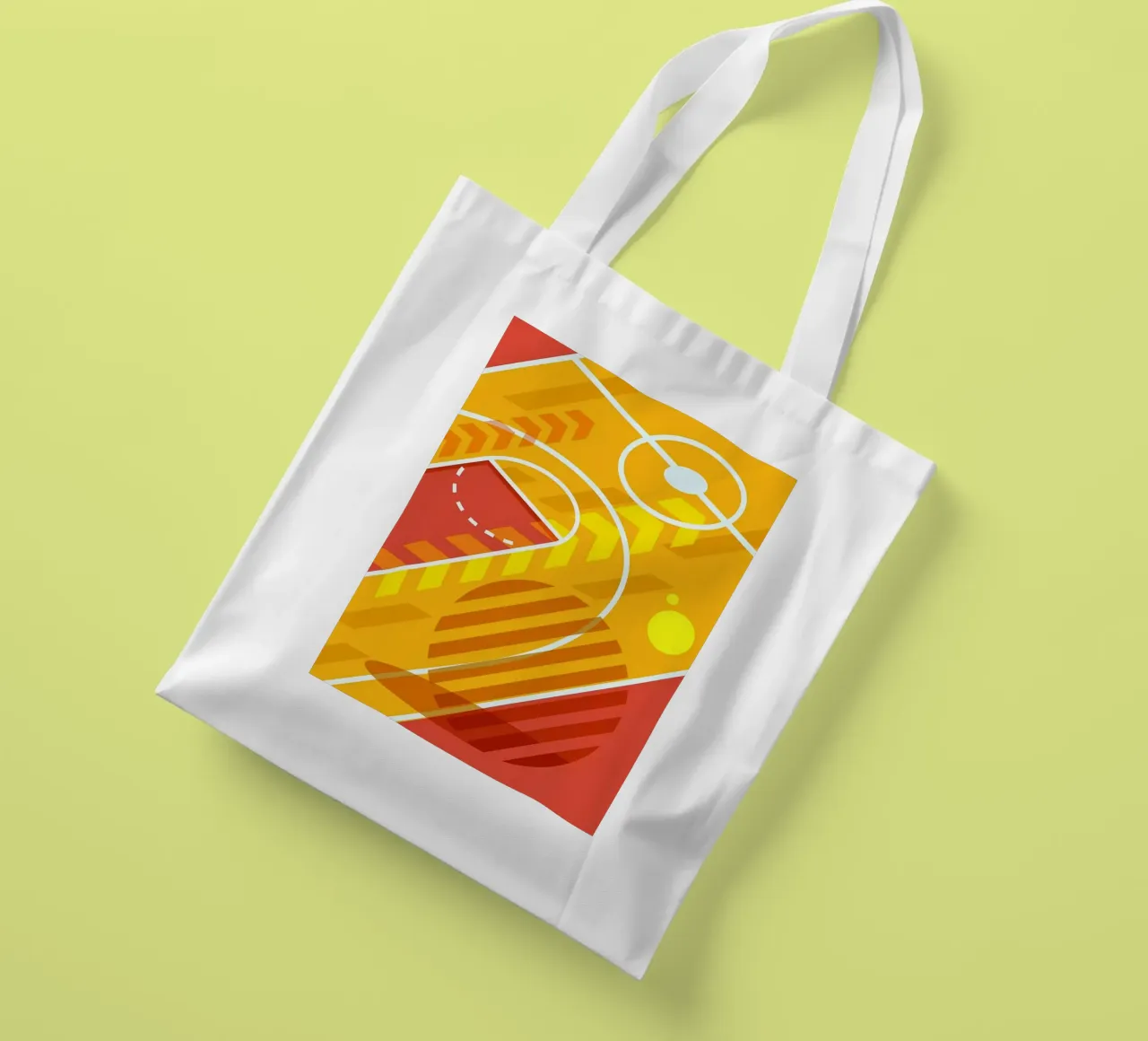 basketball court tote bag by Delaplane