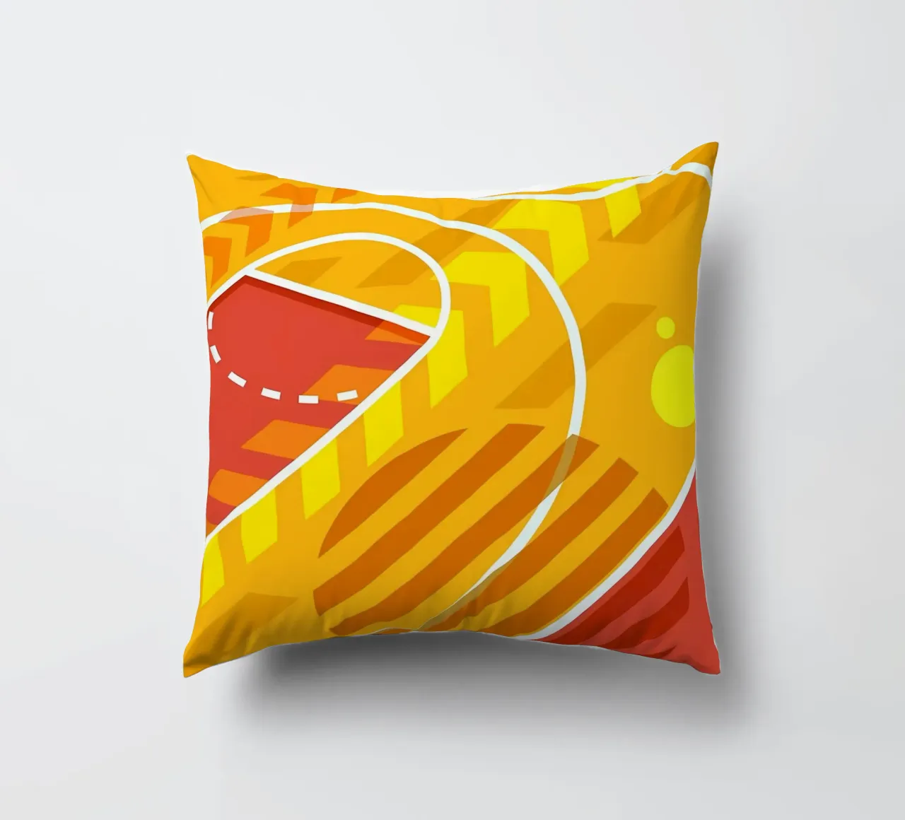 basketball court decorative cushion by Delaplane