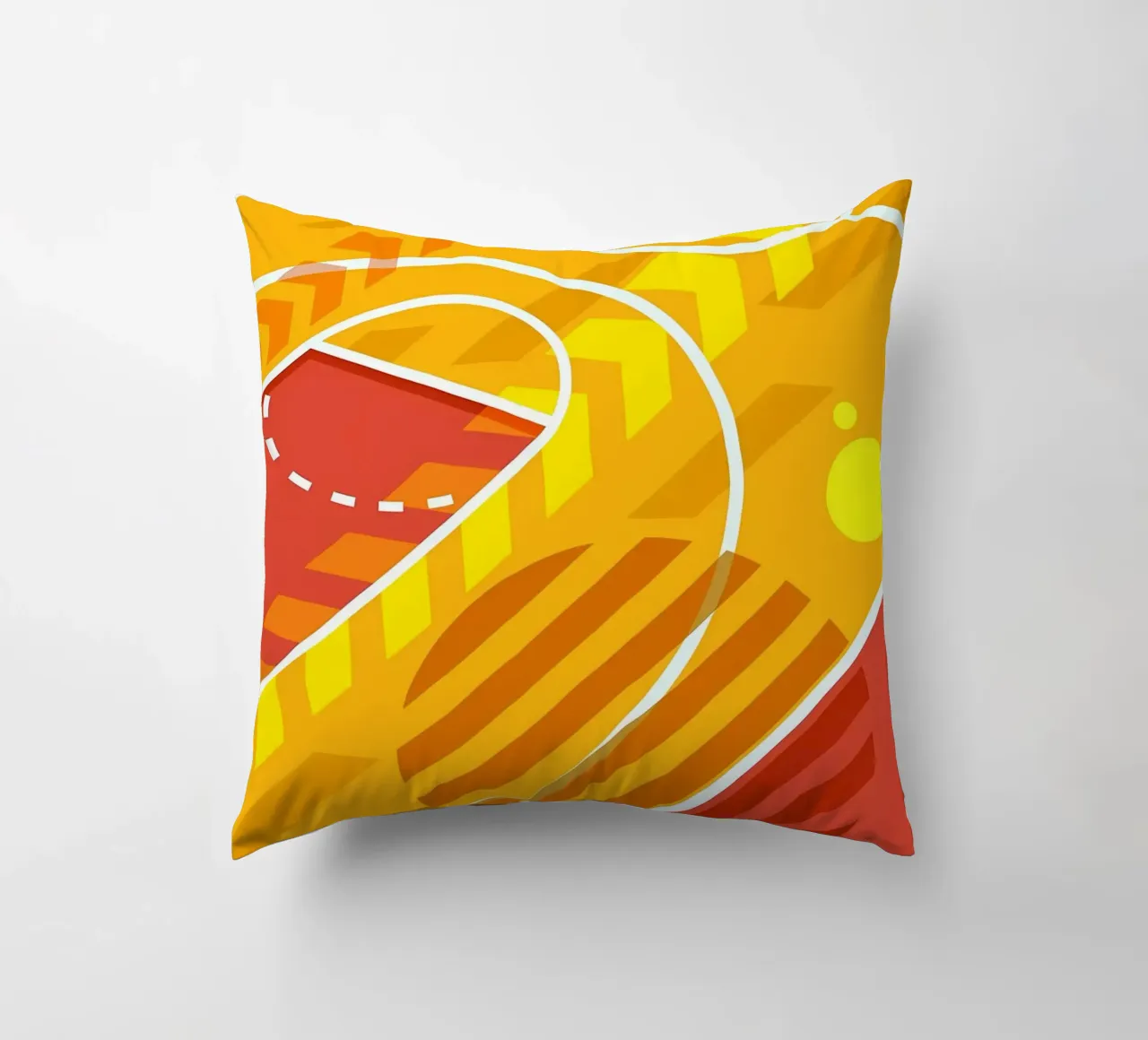 basketball court decorative cushion by Delaplane