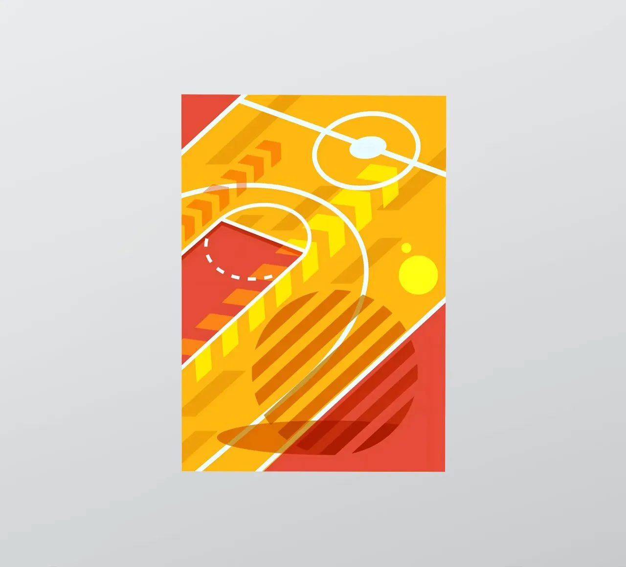 basketball court sticker by Delaplane