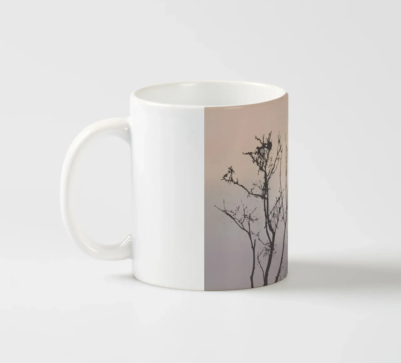 Sagoma del crepuscolo 02 tazza in ceramica da Little Dean