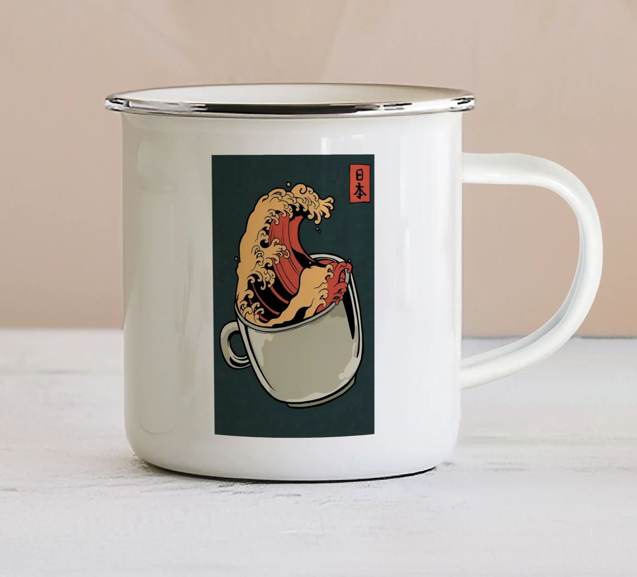 Poster tazza in smalto da Mikesell