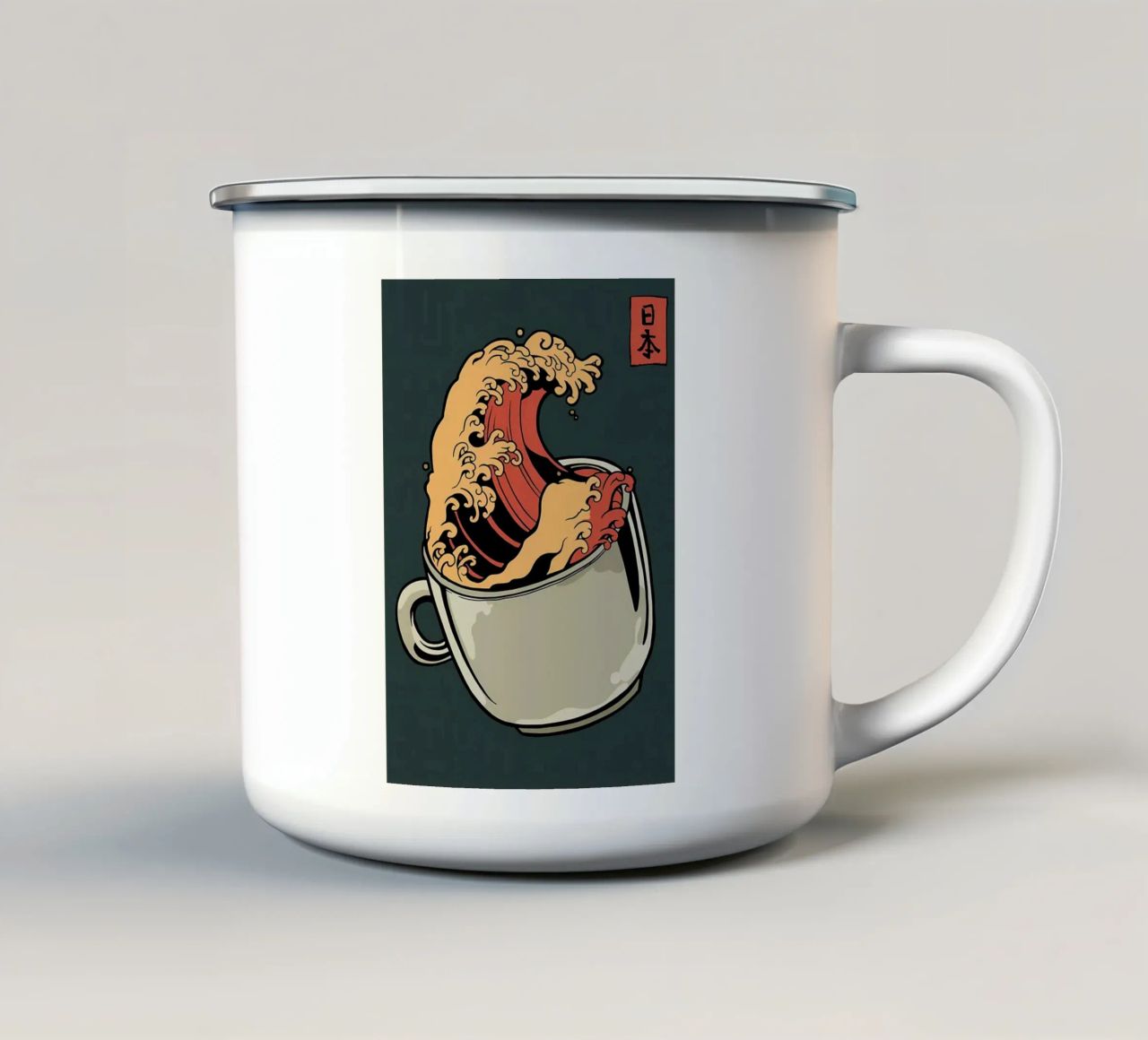 Poster tazza in smalto da Mikesell