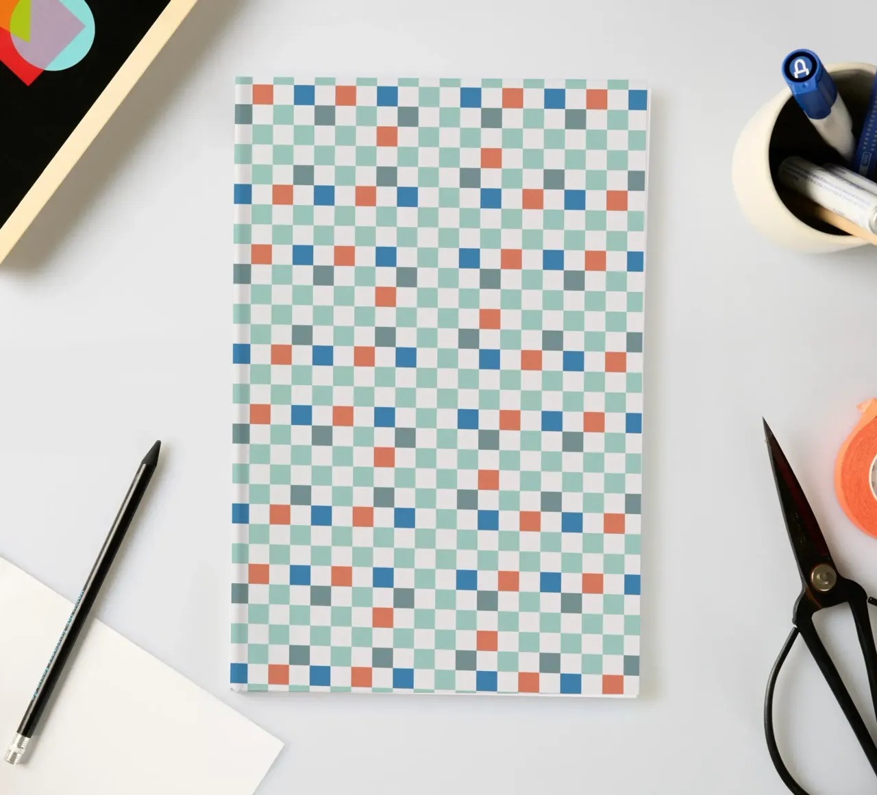 Checker jump colors notebook by Little Dean