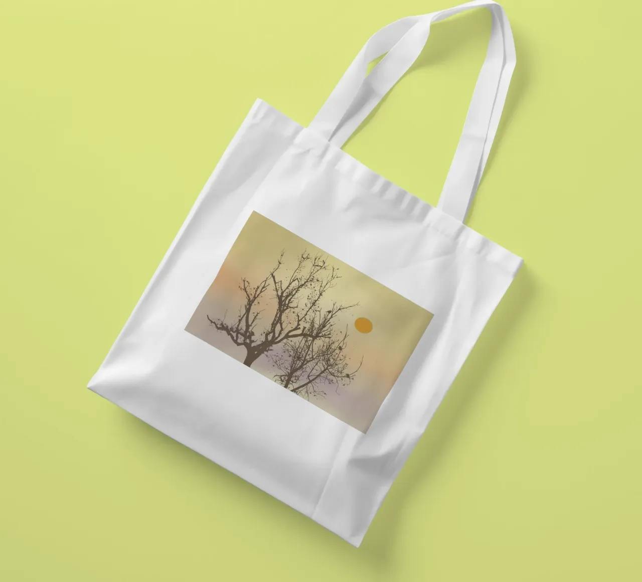 Dusk silhouette tote bag by Little Dean