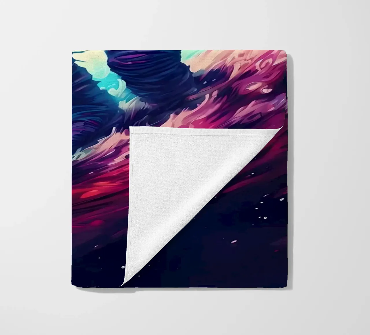 Astronaut in Space Surfer beach towel by Mikesell