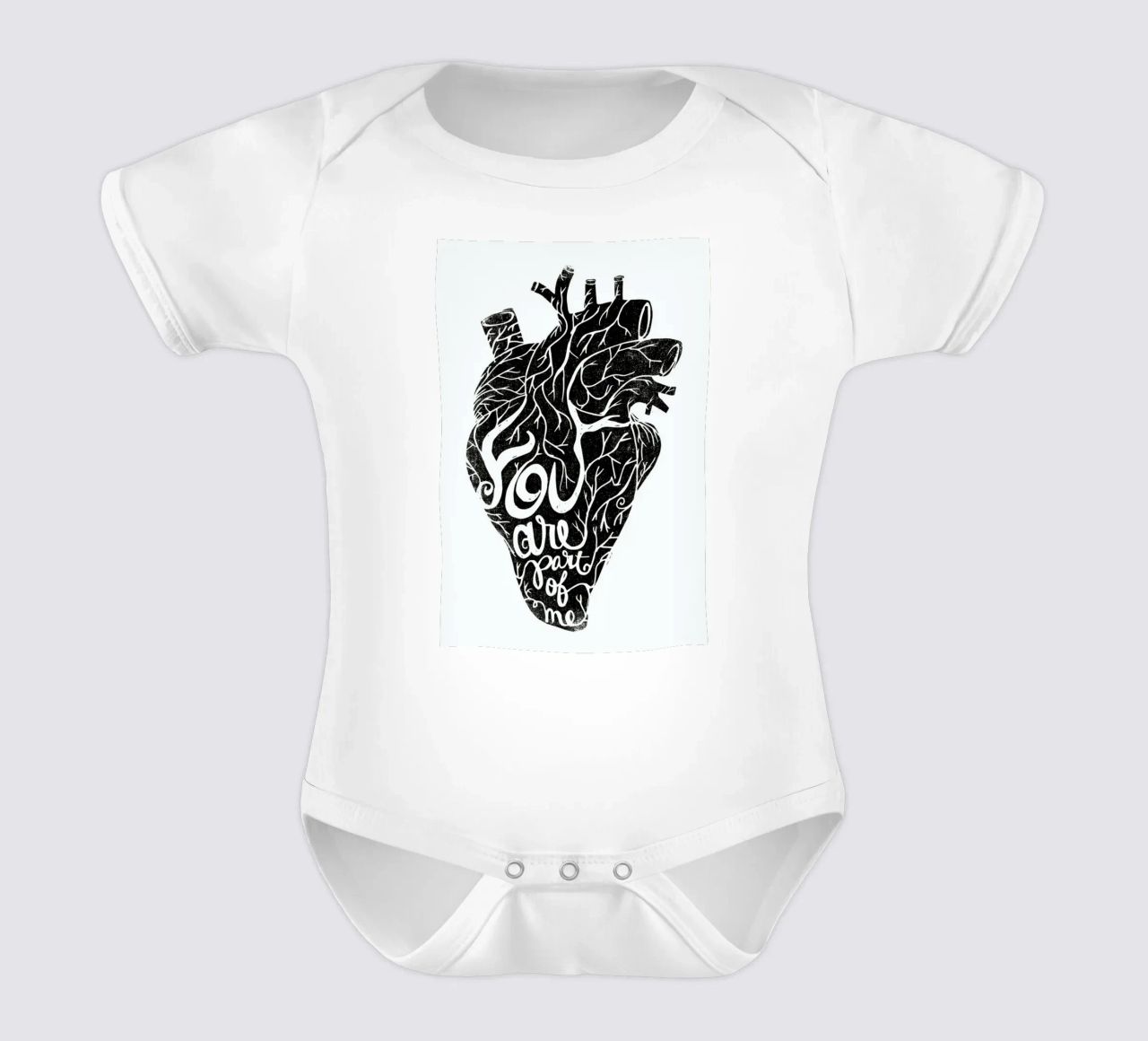 you are part of me body neonato maniche corte da Matthew Taylor Wilson