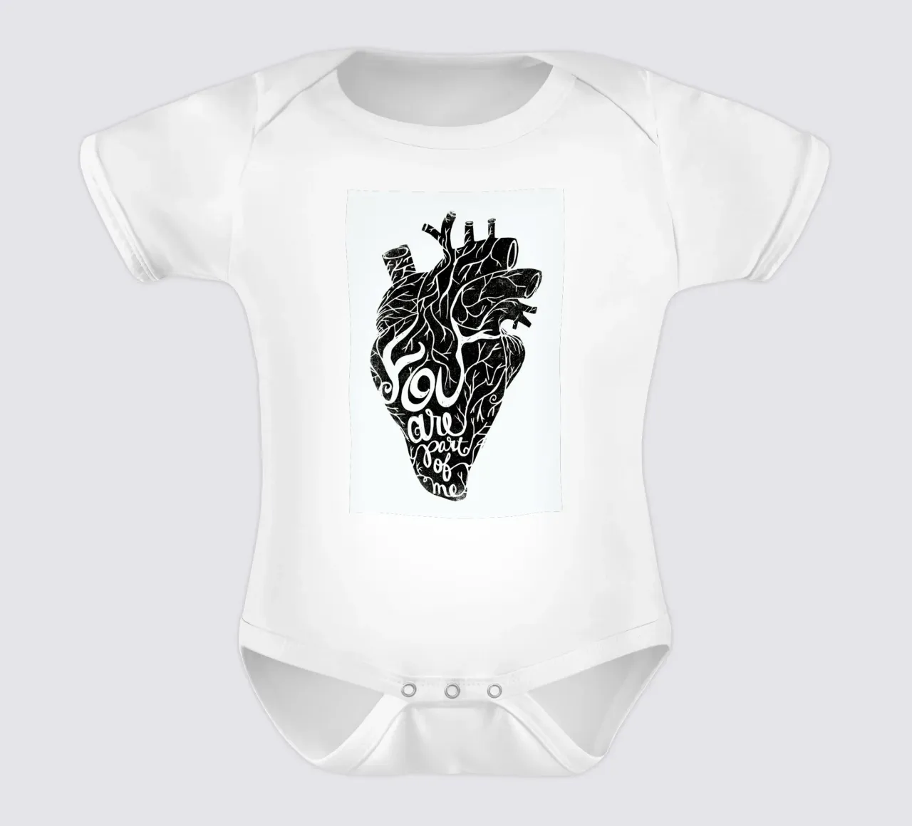 you are part of me body neonato maniche corte da Matthew Taylor Wilson