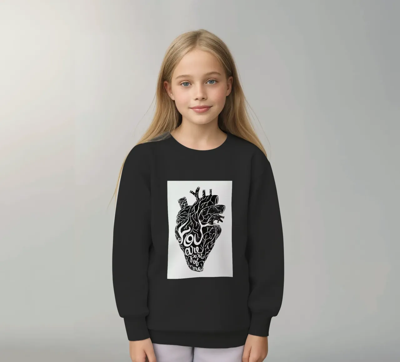 you are part of me felpa bambino da Matthew Taylor Wilson