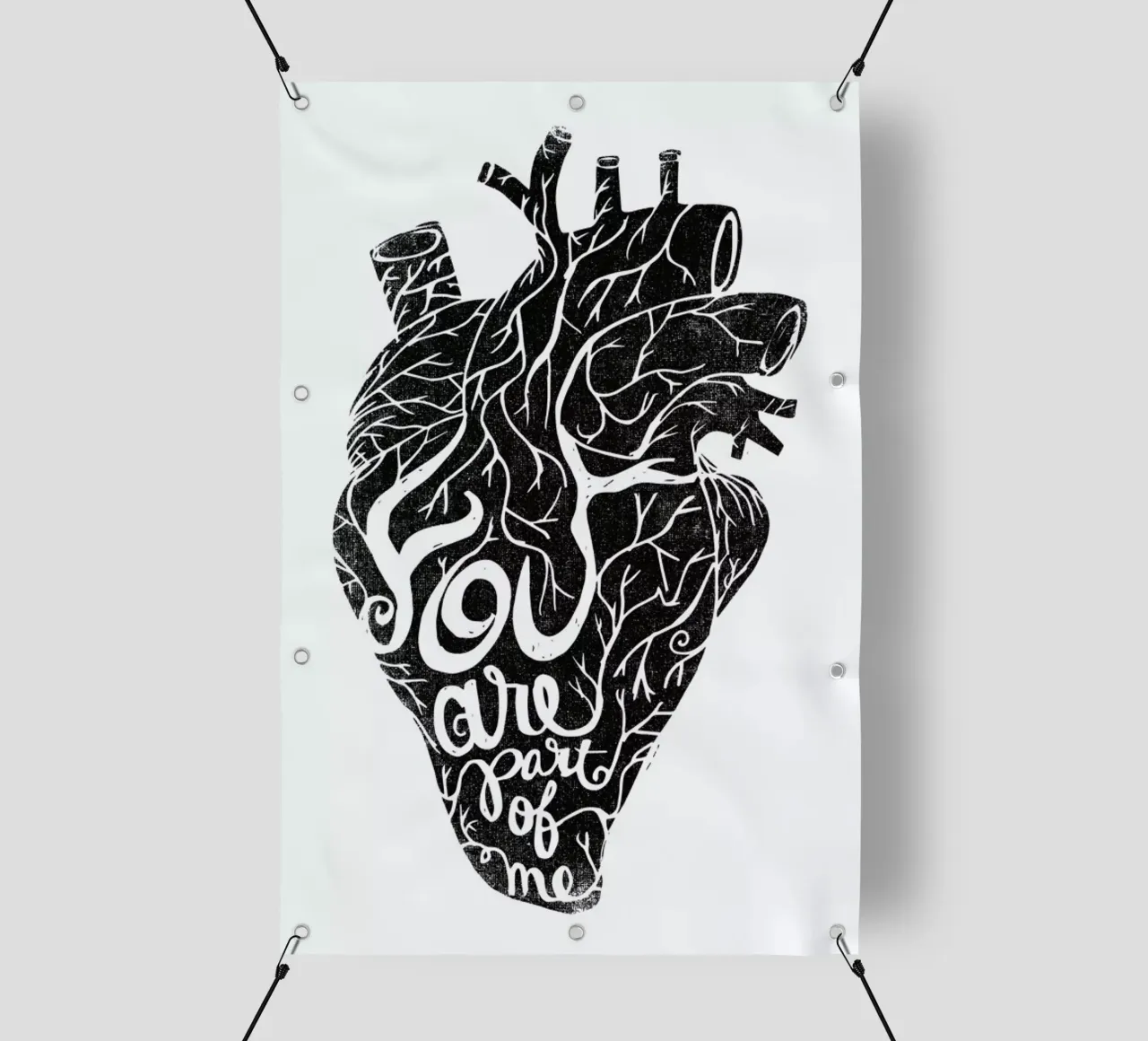 you are part of me telo in pvc da Matthew Taylor Wilson