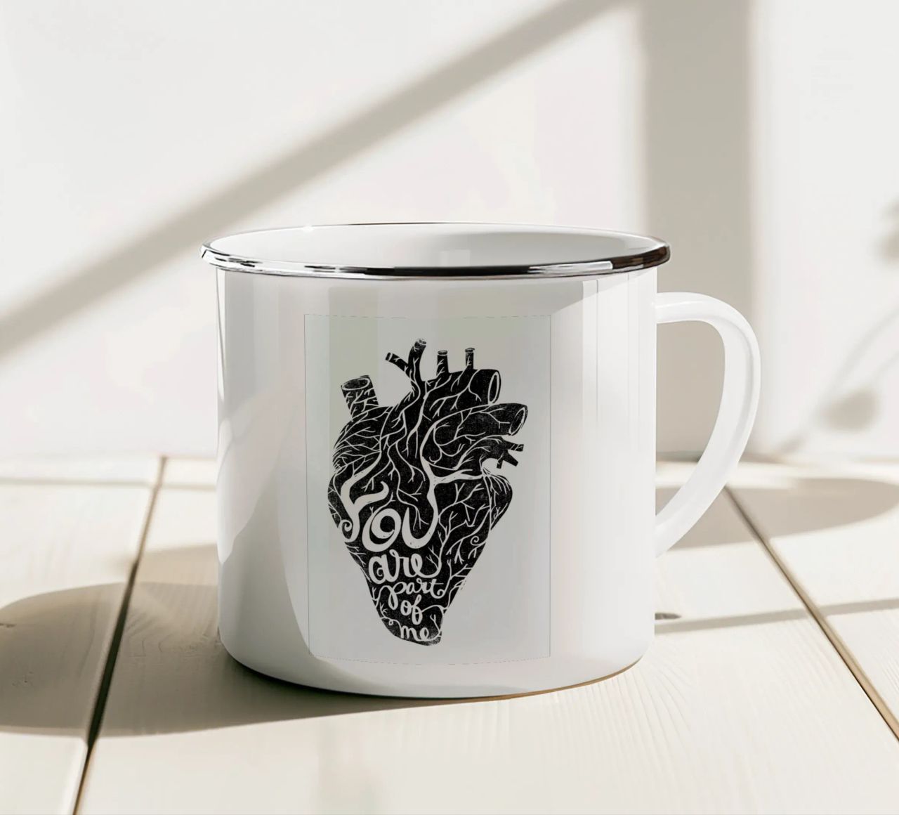 you are part of me tazza in smalto da Matthew Taylor Wilson