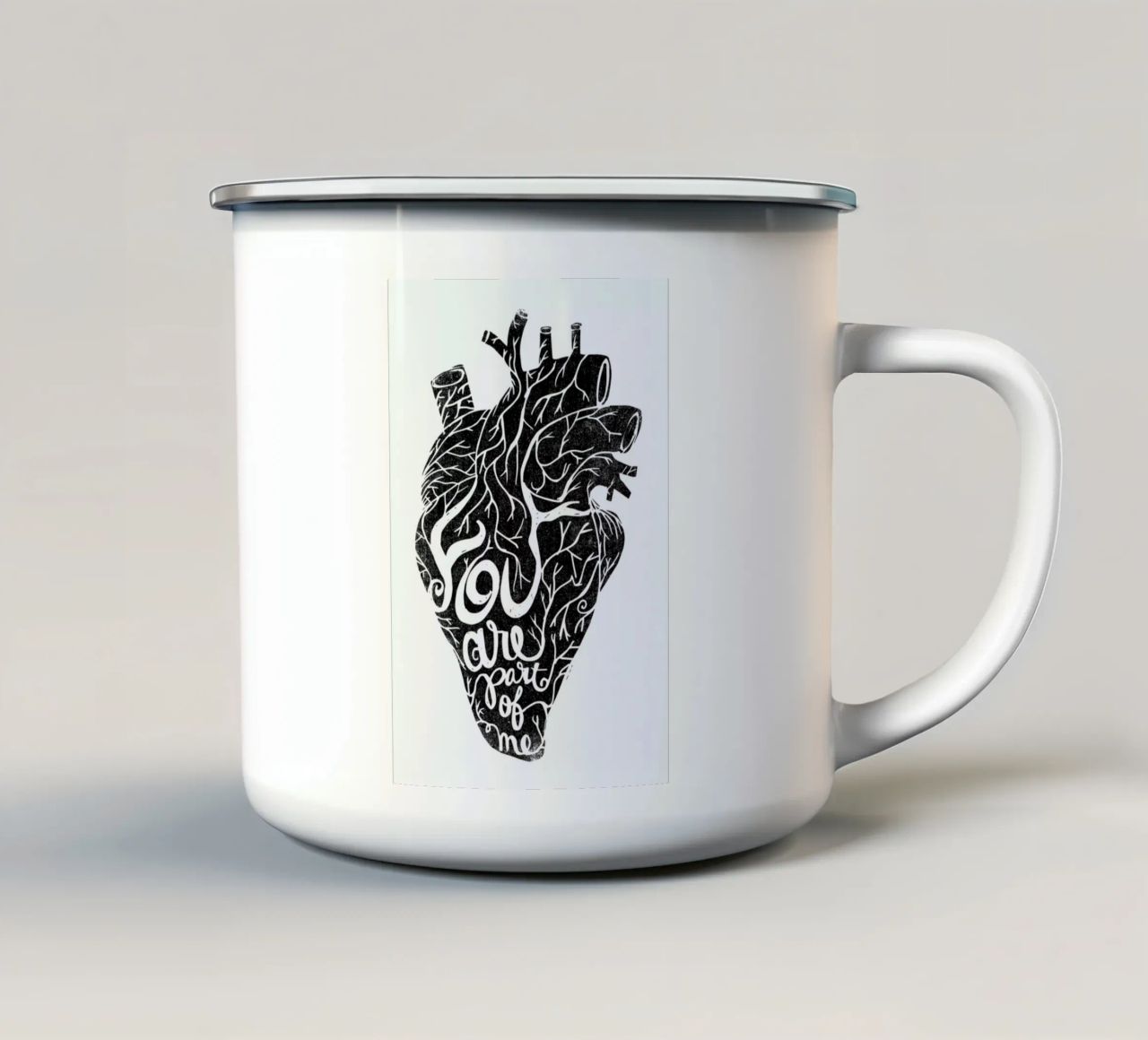 you are part of me tazza in smalto da Matthew Taylor Wilson