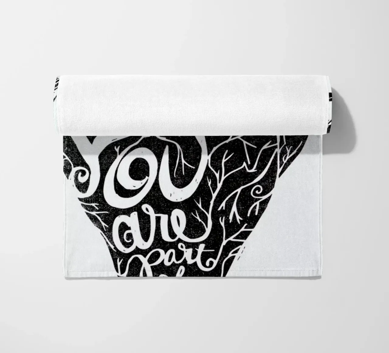 you are part of me toalla de playa de Matthew Taylor Wilson