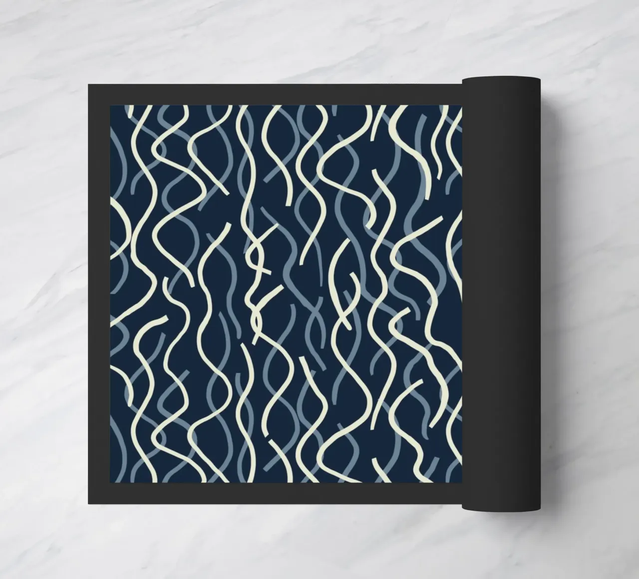 Wiggle seamless pattern doormat by Little Dean