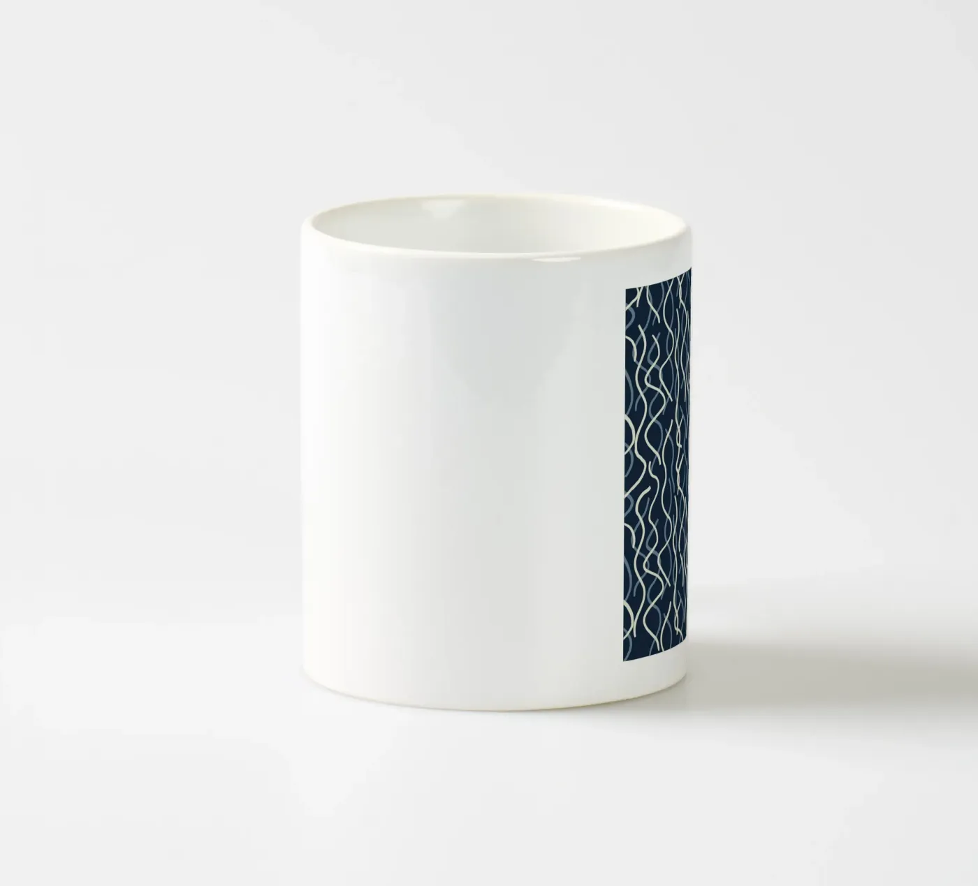 Wiggle seamless pattern ceramic mug by Little Dean
