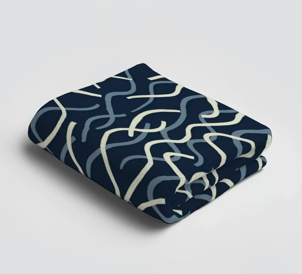 Wiggle seamless pattern towel by Little Dean