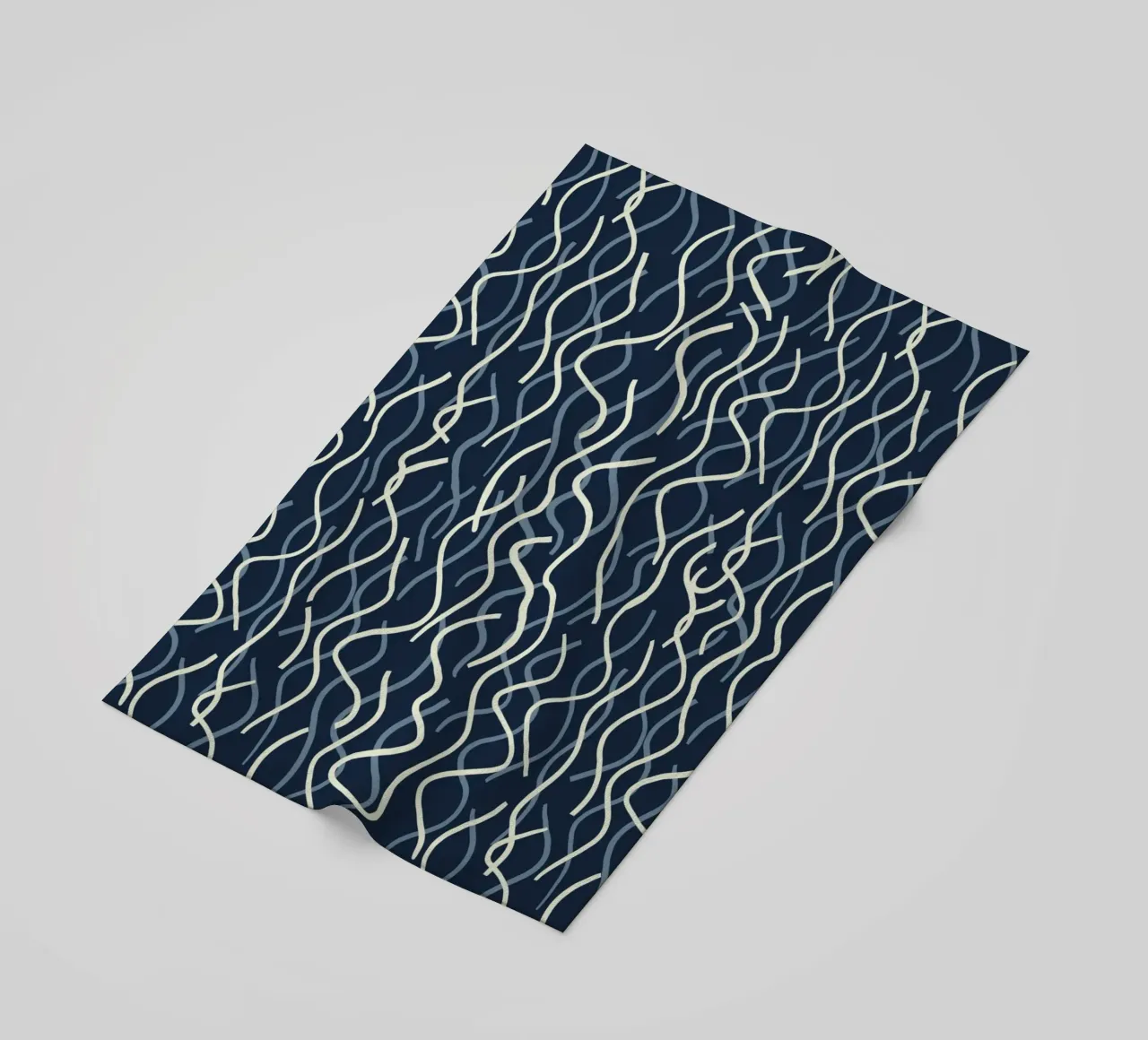 Wiggle seamless pattern beach towel by Little Dean