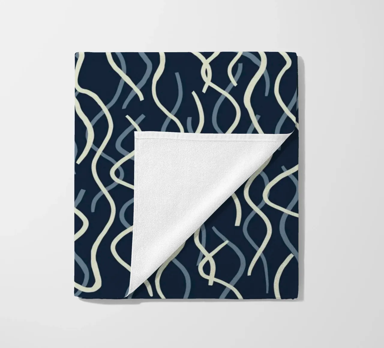 Wiggle seamless pattern beach towel by Little Dean