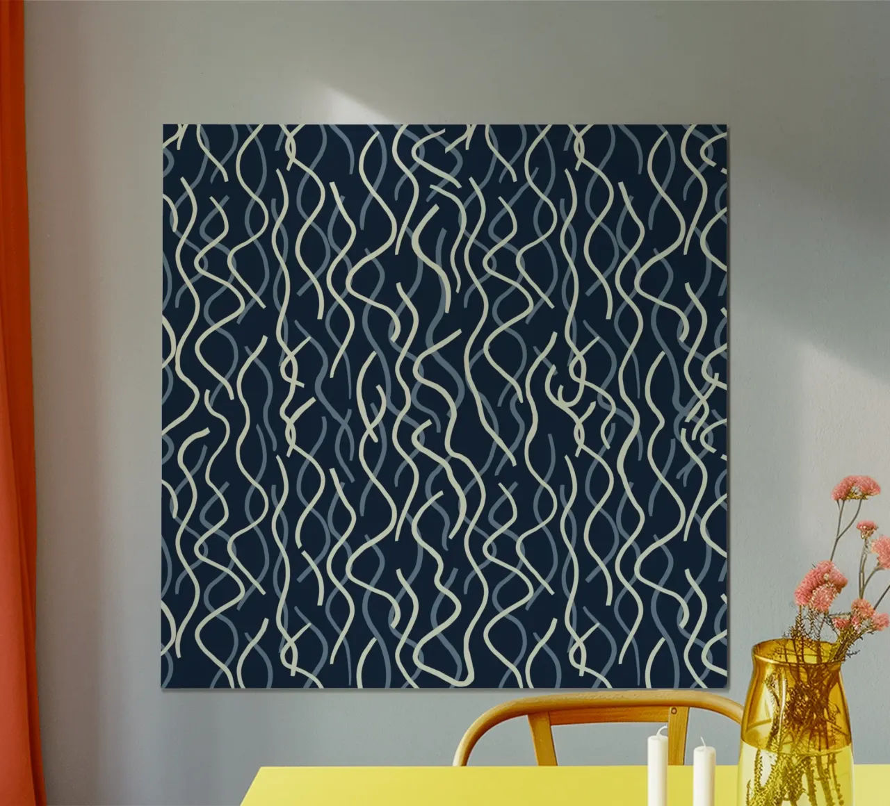 Wiggle seamless pattern poster by Little Dean