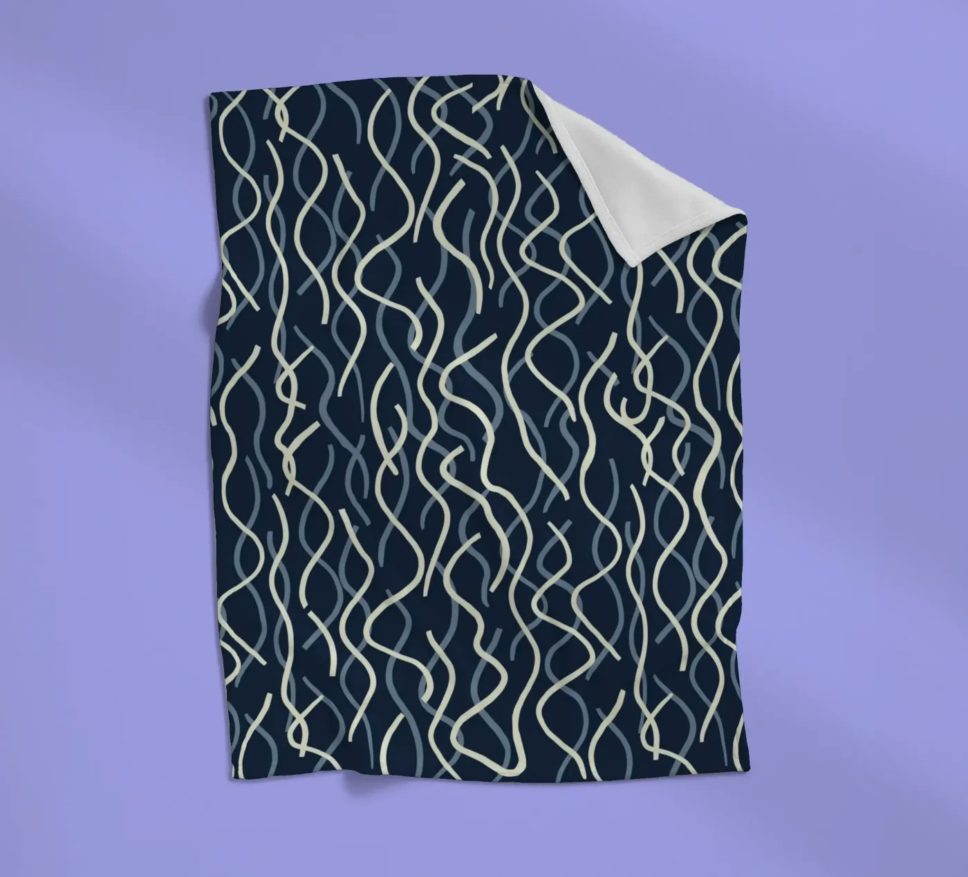 Wiggle seamless pattern fleece blanket by Little Dean