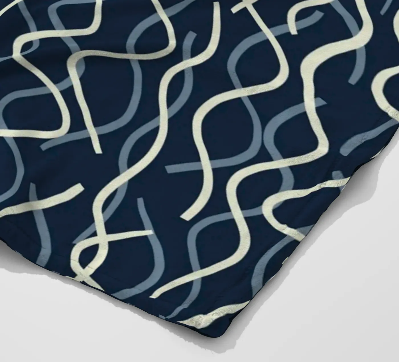 Wiggle seamless pattern fleece blanket by Little Dean