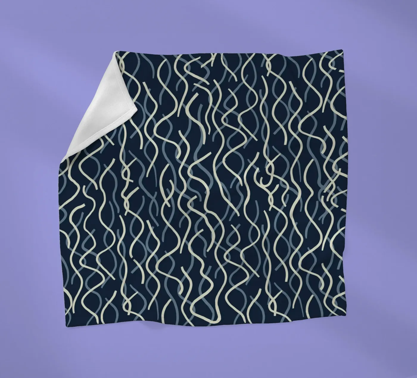 Wiggle seamless pattern fleece blanket by Little Dean