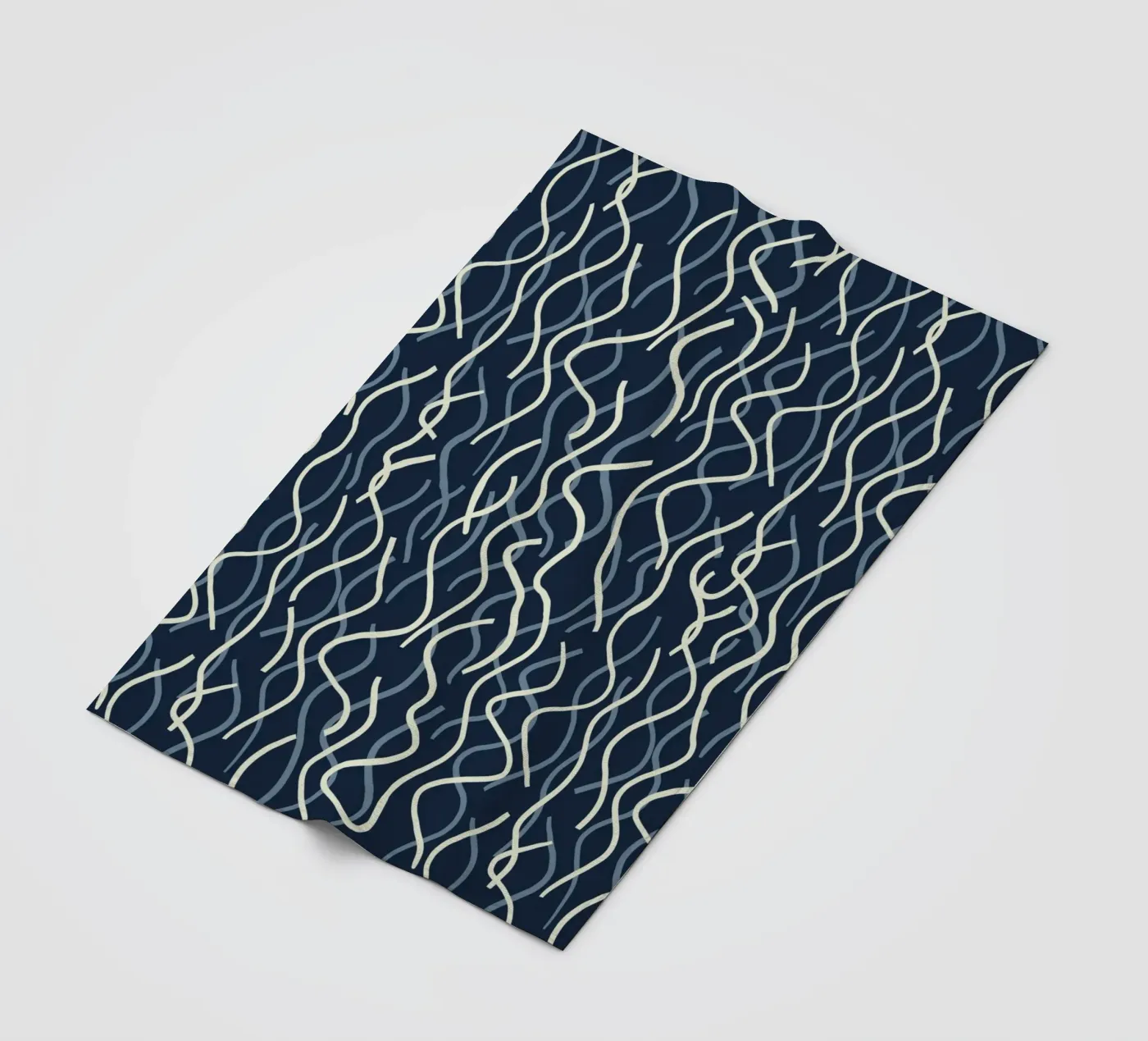 Wiggle seamless pattern fleece blanket by Little Dean