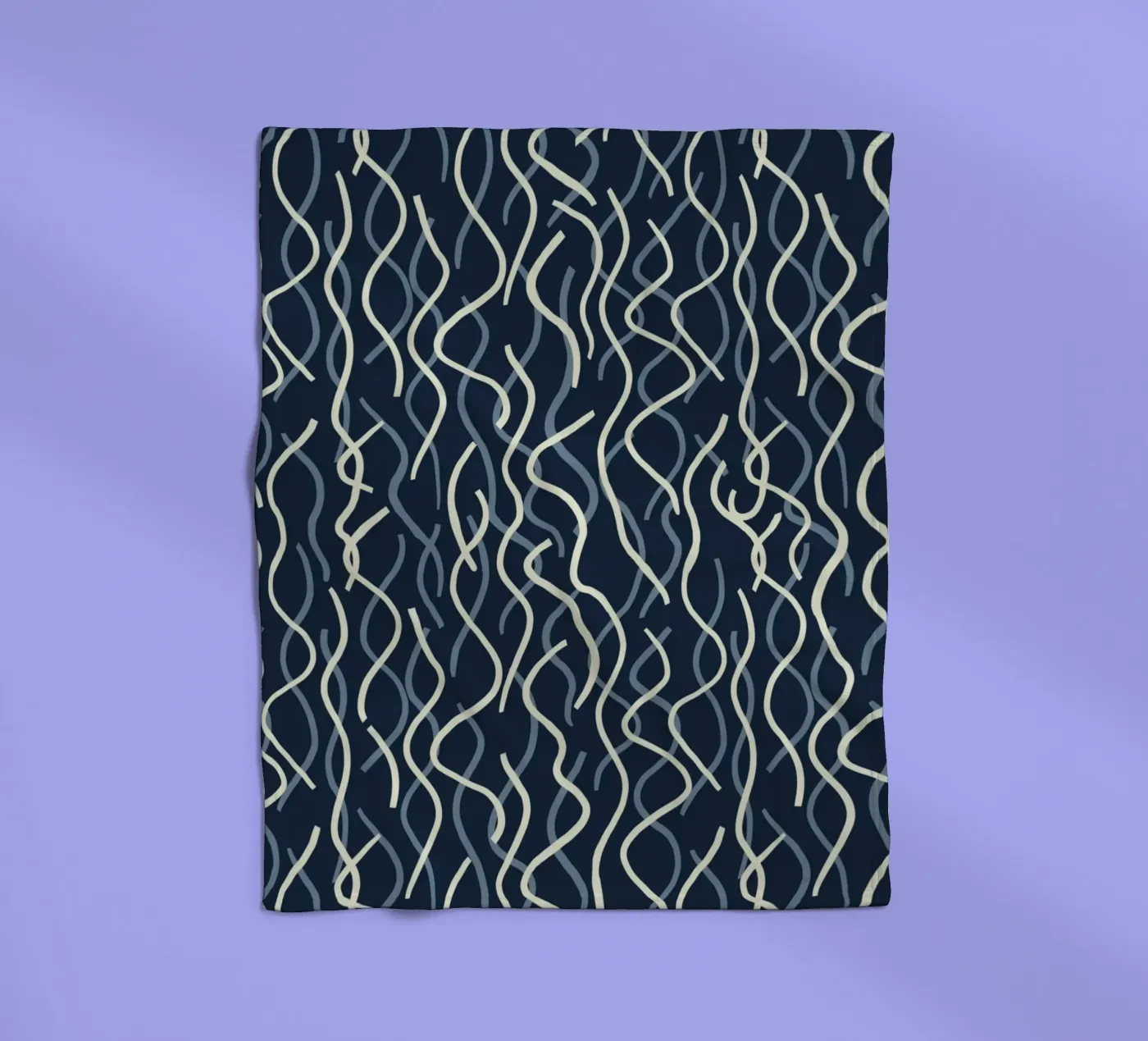 Wiggle seamless pattern fleece blanket by Little Dean