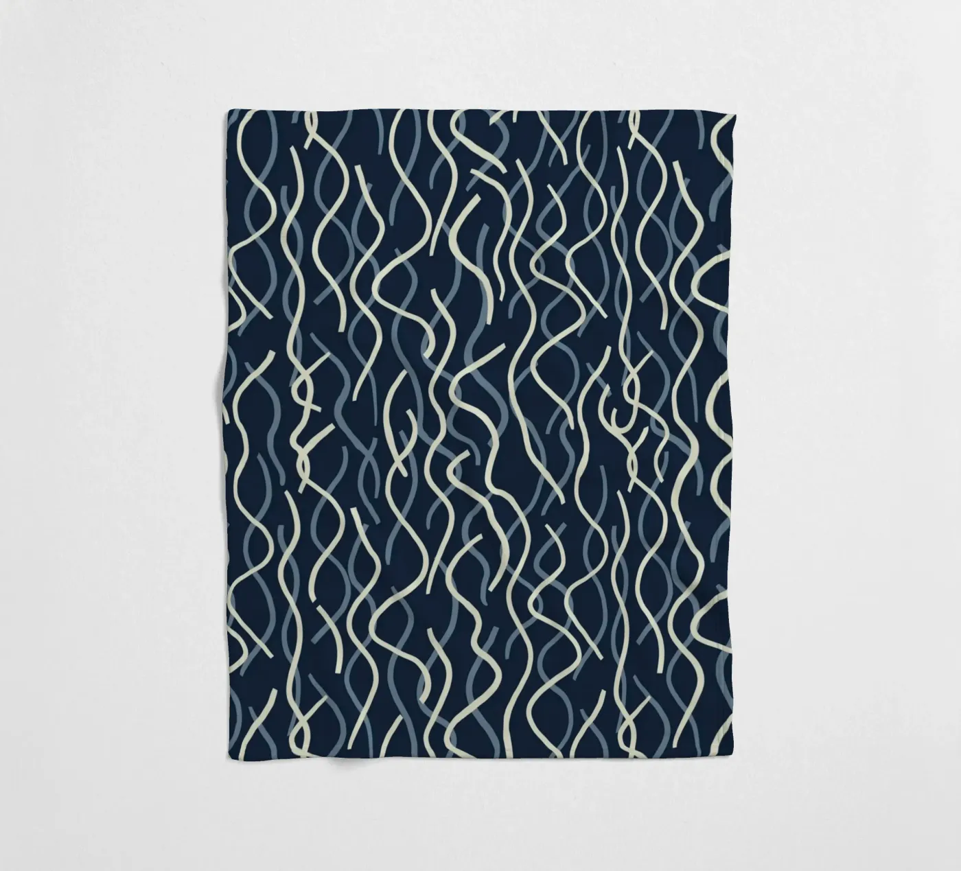 Wiggle seamless pattern fleece blanket by Little Dean
