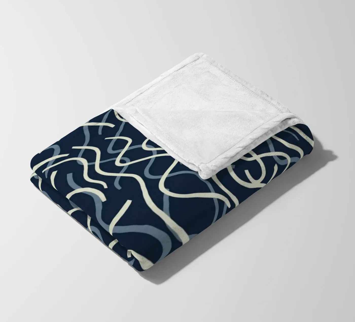 Wiggle seamless pattern fleece blanket by Little Dean